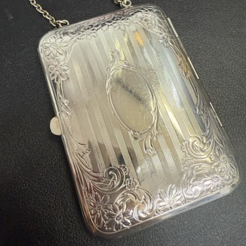 Vintage Victorian German Silver Coin Purse